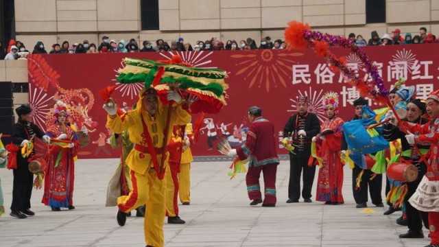 山西文水西峪口混秧歌亮相中国非遗馆展演